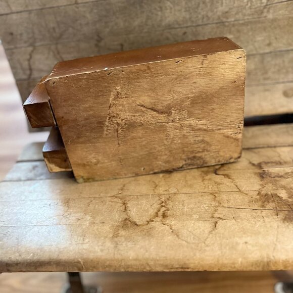 1950's Vintage Beautiful Maple Hand Painted Mallard Duck Nut Cracker - Picture 3 of 11